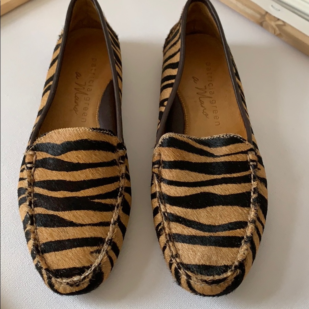 Patricia Green Jillian calf hair flat